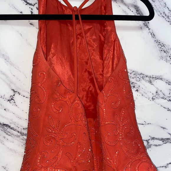 Marie St. Claire Orange Long Dress - Picture 10 of 11